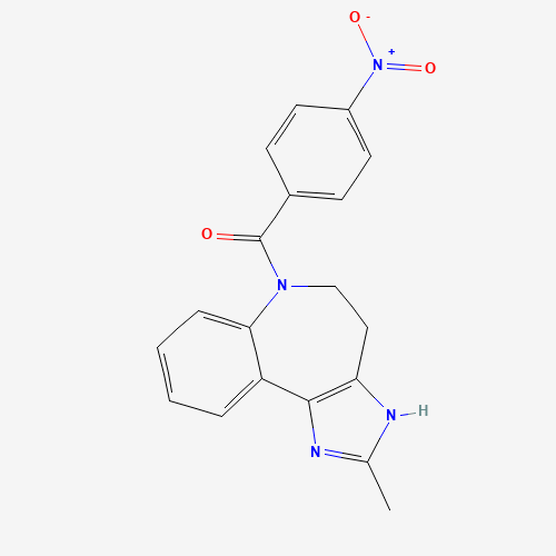 168626-71-9 (2-methyl-4,5-dihydro-3H-imidazo[4,5-d][1]benzazepin-6-yl)-(4-nitrophenyl)methanone chemical structure