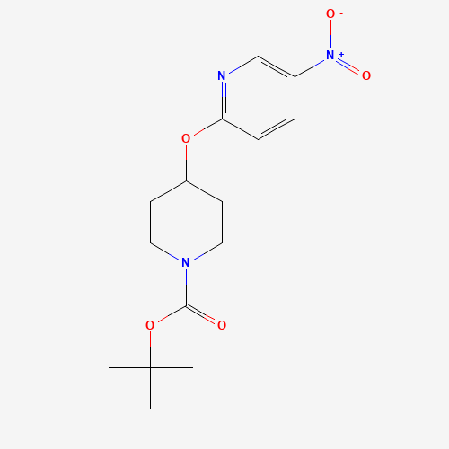 346665-40-5 tert-butyl 4-(5-nitropyridin-2-yl)oxypiperidine-1-carboxylate chemical structure