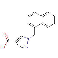 1035224-62-4 1-(naphthalen-1-ylmethyl)pyrazole-4-carboxylic acid chemical structure
