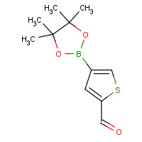 881381-12-0 4-(4,4,5,5-tetramethyl-1,3,2-dioxaborolan-2-yl)thiophene-2-carbaldehyde chemical structure