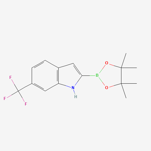 1557138-33-6 2-(4,4,5,5-tetramethyl-1,3,2-dioxaborolan-2-yl)-6-(trifluoromethyl)-1H-indole chemical structure