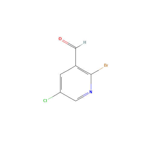 1227605-52-8 2-bromo-5-chloropyridine-3-carbaldehyde chemical structure