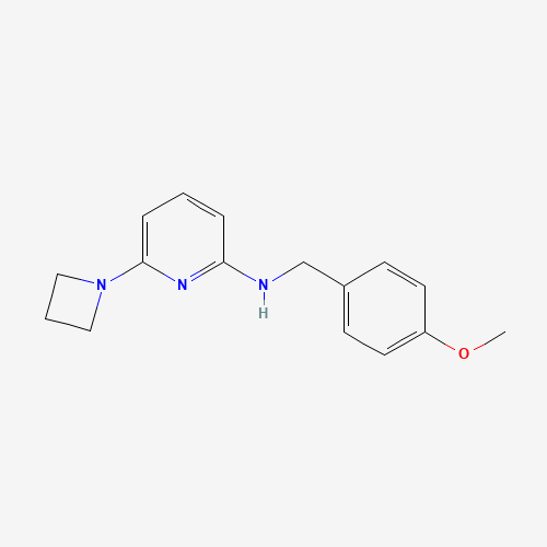 1303587-83-8 6-(azetidin-1-yl)-N-[(4-methoxyphenyl)methyl]pyridin-2-amine chemical structure