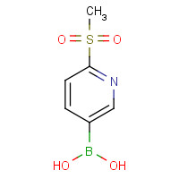 1088496-41-6 (6-methylsulfonylpyridin-3-yl)boronic acid chemical structure