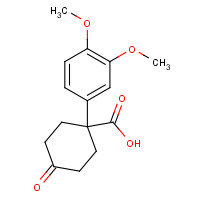 887978-64-5 1-(3,4-dimethoxyphenyl)-4-oxocyclohexane-1-carboxylic acid chemical structure
