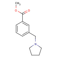 321198-22-5 methyl 3-(pyrrolidin-1-ylmethyl)benzoate chemical structure