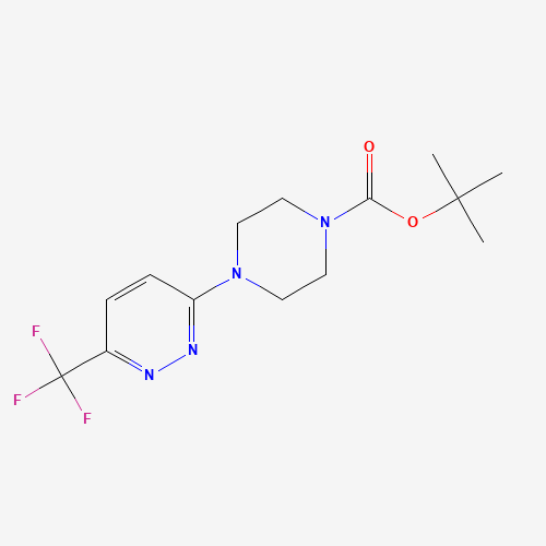 1048685-30-8 tert-butyl 4-[6-(trifluoromethyl)pyridazin-3-yl]piperazine-1-carboxylate chemical structure