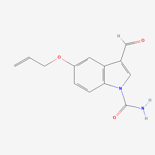 1386456-35-4 3-formyl-5-prop-2-enoxyindole-1-carboxamide chemical structure