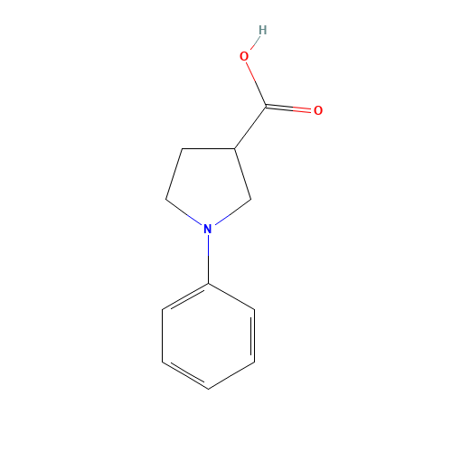 933709-26-3 1-phenylpyrrolidine-3-carboxylic acid chemical structure
