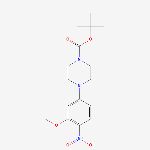 1017782-79-4 tert-butyl 4-(3-methoxy-4-nitrophenyl)piperazine-1-carboxylate chemical structure