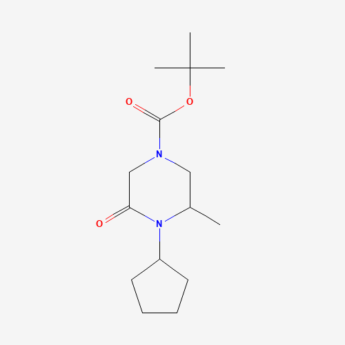 1284246-35-0 tert-butyl 4-cyclopentyl-3-methyl-5-oxopiperazine-1-carboxylate chemical structure