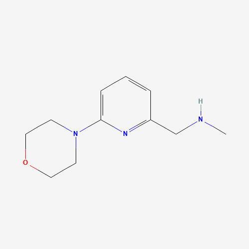 886851-30-5 N-methyl-1-(6-morpholin-4-ylpyridin-2-yl)methanamine chemical structure
