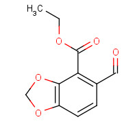 75267-17-3 ethyl 5-formyl-1,3-benzodioxole-4-carboxylate chemical structure