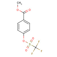 17763-71-2 methyl 4-(trifluoromethylsulfonyloxy)benzoate chemical structure