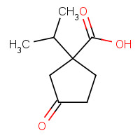 400770-74-3 3-oxo-1-propan-2-ylcyclopentane-1-carboxylic acid chemical structure