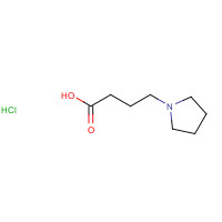 49637-21-0 4-pyrrolidin-1-ylbutanoic acid;hydrochloride chemical structure