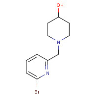 400775-14-6 1-[(6-bromopyridin-2-yl)methyl]piperidin-4-ol chemical structure