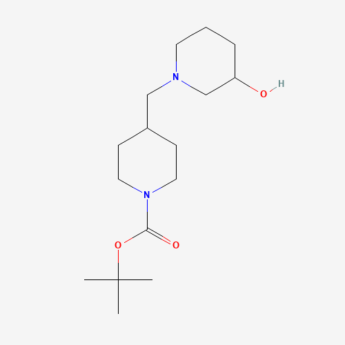 184969-12-8 tert-butyl 4-[(3-hydroxypiperidin-1-yl)methyl]piperidine-1-carboxylate chemical structure