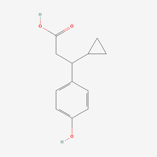 1073545-88-6 3-cyclopropyl-3-(4-hydroxyphenyl)propanoic acid chemical structure