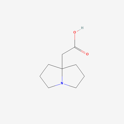 94794-30-6 2-(1,2,3,5,6,7-hexahydropyrrolizin-8-yl)acetic acid chemical structure