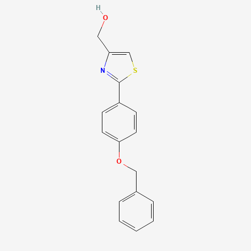 885279-89-0 [2-(4-phenylmethoxyphenyl)-1,3-thiazol-4-yl]methanol chemical structure