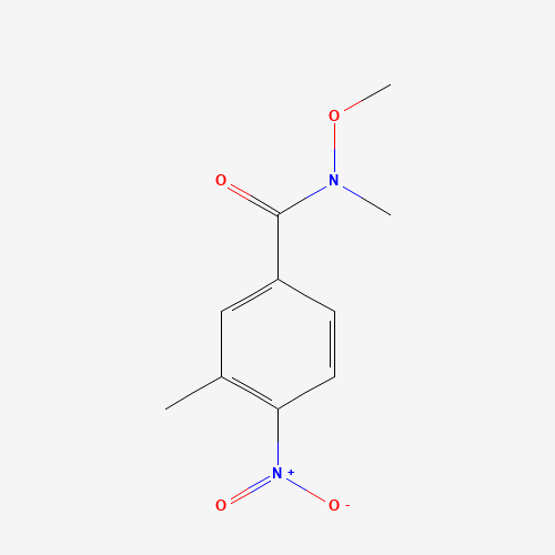 1221342-55-7 N-methoxy-N,3-dimethyl-4-nitrobenzamide chemical structure