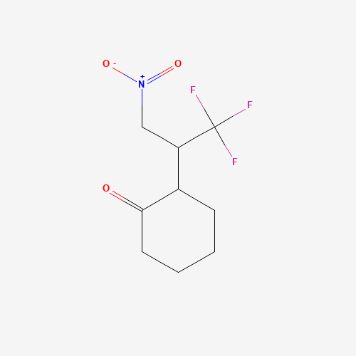 112092-00-9 2-(1,1,1-trifluoro-3-nitropropan-2-yl)cyclohexan-1-one chemical structure