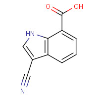 443144-25-0 3-cyano-1H-indole-7-carboxylic acid chemical structure