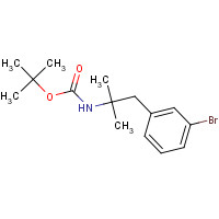 808769-13-3 tert-butyl N-[1-(3-bromophenyl)-2-methylpropan-2-yl]carbamate chemical structure
