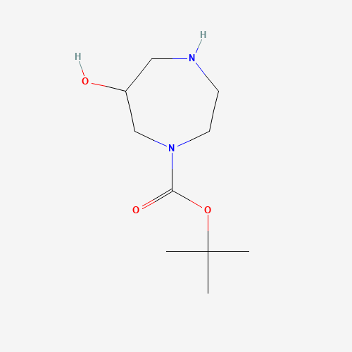 956317-40-1 tert-butyl 6-hydroxy-1,4-diazepane-1-carboxylate chemical structure