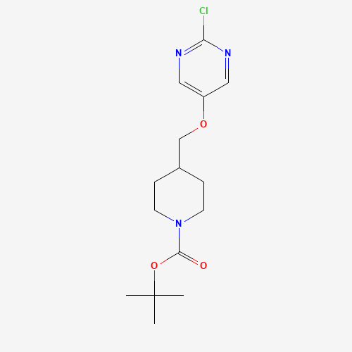 1314391-51-9 tert-butyl 4-[(2-chloropyrimidin-5-yl)oxymethyl]piperidine-1-carboxylate chemical structure