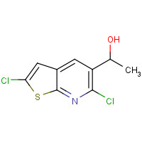 1353894-35-5 1-(2,6-dichlorothieno[2,3-b]pyridin-5-yl)ethanol chemical structure