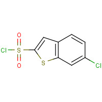 128852-07-3 6-chloro-1-benzothiophene-2-sulfonyl chloride chemical structure