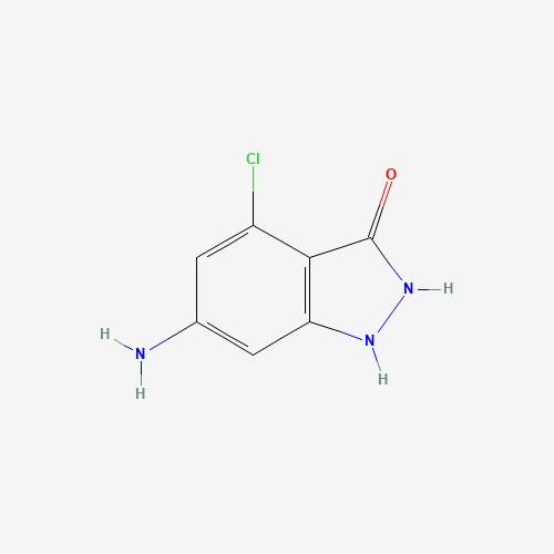 91775-38-1 6-amino-4-chloro-1,2-dihydroindazol-3-one chemical structure