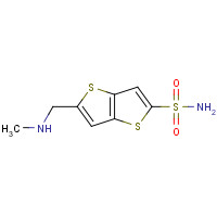 127025-27-8 2-(methylaminomethyl)thieno[3,2-b]thiophene-5-sulfonamide chemical structure