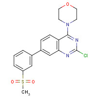 1374208-37-3 4-[2-chloro-7-(3-methylsulfonylphenyl)quinazolin-4-yl]morpholine chemical structure