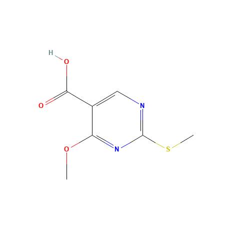 84332-06-9 4-methoxy-2-methylsulfanylpyrimidine-5-carboxylic acid chemical structure