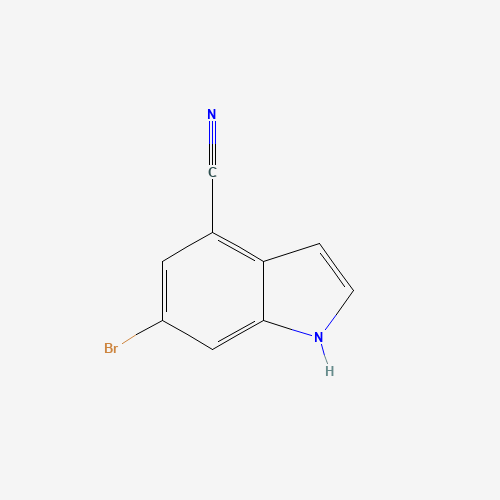 374633-26-8 6-bromo-1H-indole-4-carbonitrile chemical structure