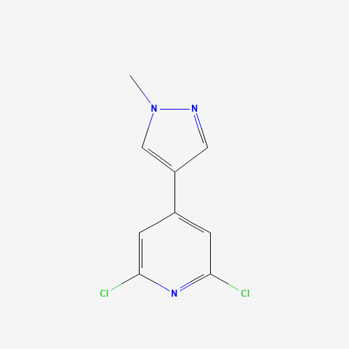 1239362-90-3 2,6-dichloro-4-(1-methylpyrazol-4-yl)pyridine chemical structure