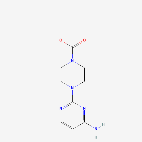 1041054-18-5 tert-butyl 4-(4-aminopyrimidin-2-yl)piperazine-1-carboxylate chemical structure