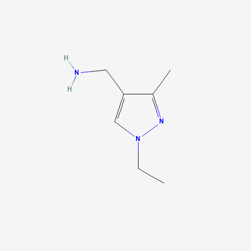 848436-19-1 (1-ethyl-3-methylpyrazol-4-yl)methanamine chemical structure