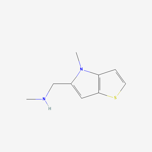 335031-33-9 N-methyl-1-(4-methylthieno[3,2-b]pyrrol-5-yl)methanamine chemical structure