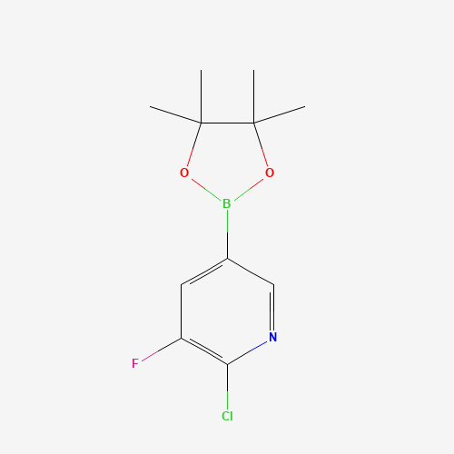 1073312-28-3 2-chloro-3-fluoro-5-(4,4,5,5-tetramethyl-1,3,2-dioxaborolan-2-yl)pyridine chemical structure