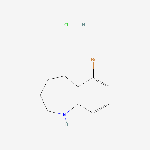 1379350-71-6 6-bromo-2,3,4,5-tetrahydro-1H-1-benzazepine;hydrochloride chemical structure
