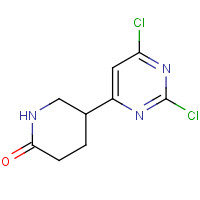 1439818-91-3 5-(2,6-dichloropyrimidin-4-yl)piperidin-2-one chemical structure
