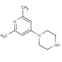 166954-07-0 1-(2,6-dimethylpyridin-4-yl)piperazine chemical structure
