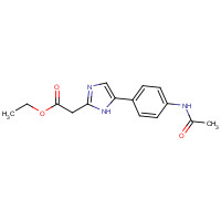 908007-24-9 ethyl 2-[5-(4-acetamidophenyl)-1H-imidazol-2-yl]acetate chemical structure