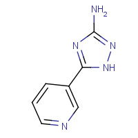 35607-27-3 5-pyridin-3-yl-1H-1,2,4-triazol-3-amine chemical structure
