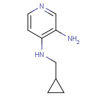 1040043-50-2 4-N-(cyclopropylmethyl)pyridine-3,4-diamine chemical structure