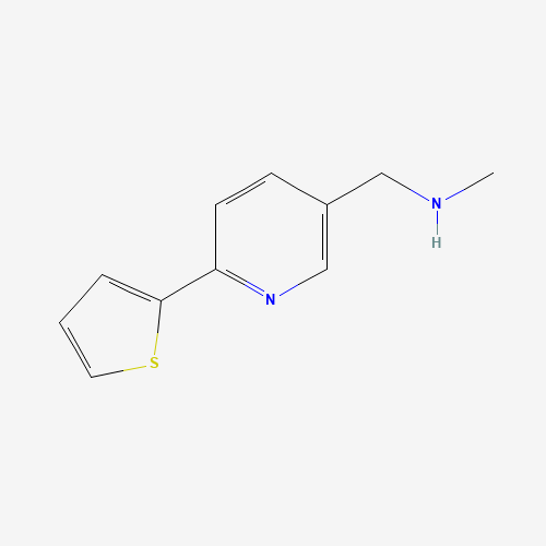 886851-41-8 N-methyl-1-(6-thiophen-2-ylpyridin-3-yl)methanamine chemical structure